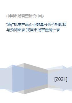煤礦機電產品企業數量分析價格現狀與預測圖表 我國市場容量統計表